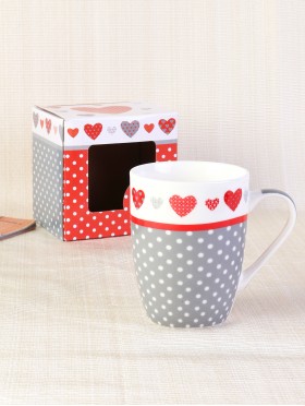 Heart Print Mug